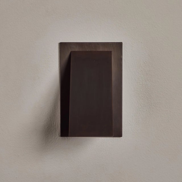 Jonas Bohlin 'Oxid' Dark Brown Patinated Outdoor Wall Lights for Örsjö - a Pair For Sale - Image 10 of 12