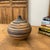 Rustic Small Black and Orange Canyon Drift Round Prem Vase For Sale - Image 3 of 8