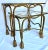 Set of 2 Vintage Italian Gold Gilt Metal Rope and Tassel Nesting Tables For Sale - Image 4 of 14