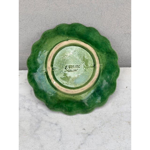 Small Portuguese Majolica Palissy Chesnuts Platter Caldas Da Rainha For Sale - Image 4 of 4