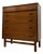 1970s Mid Century Modern Bassett Furniture 4 Drawer Dresser With Dovetail Construction and Brass-Toned Pulls For Sale