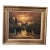 Vintage Impressionistic Painting on Canvas “Evening Paris“ Signed Framed For Sale