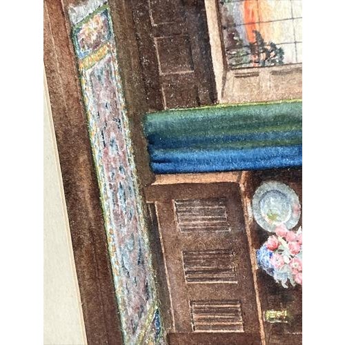 M Bateman, Grand Hall, Watercolor For Sale - Image 6 of 10