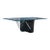 Postmodern Geometric Glass and Marble Coffee Table, 1980s, Mid-Century For Sale