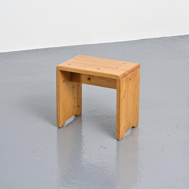 Pine Stool from Les Arcs, France, 1975 For Sale - Image 14 of 14