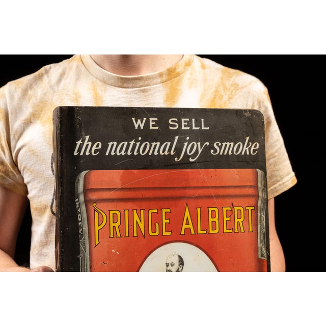 Antique double-sided flanged advertising sign produced for two tobacco brands marketed by the R.J. Reynolds Tobacco...