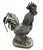 Pair of Mid-20th Century Vintage Cast Iron Rooster Garden Statues For Sale - Image 4 of 12