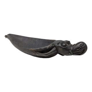 1930s-1940s Borneo Dayak Tribe "Aso" Dragon Dog Bowl For Sale