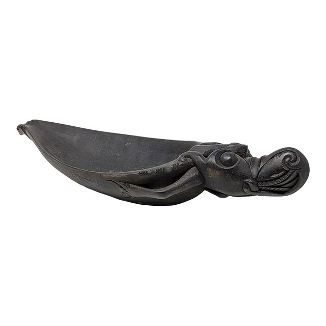 1930s-1940s Borneo Dayak Tribe "Aso" Dragon Dog Bowl For Sale