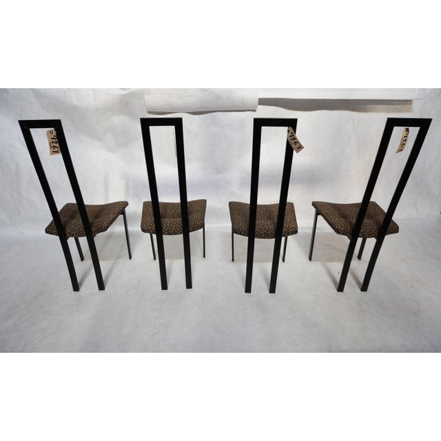 Mid 20th Century Mid 20th Century Set of Skinny Back Postmodern Dining Chairs in the Style of Maurizio Cattelan For Sale - Image 5 of 18