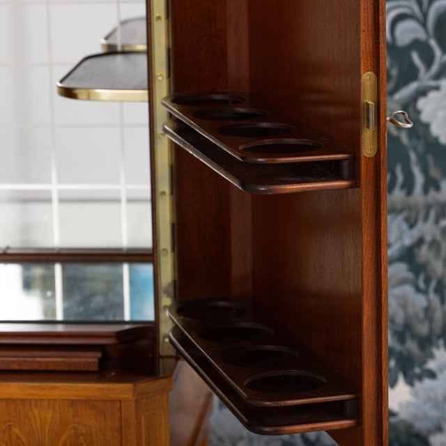 Mid 20th Century Swedish Art Deco Birchwood Marquetry Bar Cabinet For Sale - Image 18 of 18