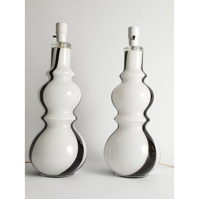 Art Glass Table Lamps, 1960s, Set of 2 For Sale - Image 6 of 16