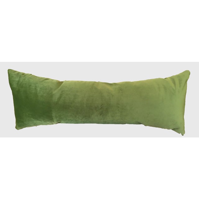 Green Velvet Lumbar Pillow Chairish