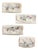 Vintage Embroidered Silverware Holder Set of 4 For Sale