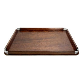 Wooden Tray with Rounded Edge, France, 1950s For Sale