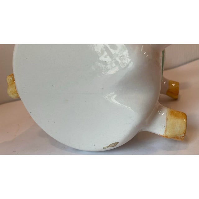 Vintage Italian Hand Painted Ceramic Piggy Bank For Sale - Image 11 of 11