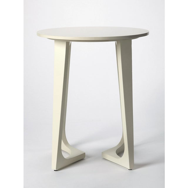 This white end table is perfect for small spaces. With a modern aesthetic you, can enjoy a cup of tea and chat with...