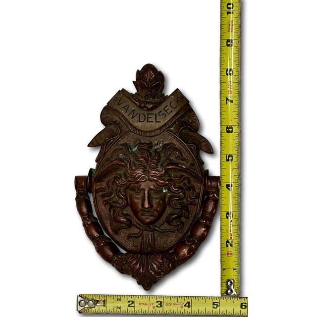 An Outstanding, Rare & Fine Quality Authentic Antique Door Knocker. Large Size Measuring Approx 8 inches Tall x 5 inches...