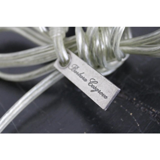 Late 20th Century Barbara Cosgrove Vintage Baroque Altar Candlestick Table Lamp in White For Sale - Image 5 of 10