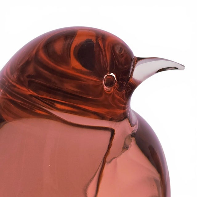 Contemporary Signed Seguso Vetri d'Arte Murano Art Glass Penguin Sculpture 5" For Sale - Image 3 of 11