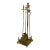 Neoclassical Brass Fireplace Tool Set C1920 For Sale