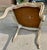 Late 19th Century French Rococo Louis XV Ornately Carved Painted Distressed Corner Captain's Chair For Sale - Image 11 of 12