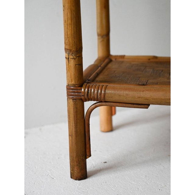 Wood Vintage Bamboo Bookcase, 1960s For Sale - Image 7 of 11