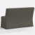Stoffer Home x Cloth & Company Lindy Slipcover Dining Banquette in Textured Linen Charcoal For Sale In Chicago - Image 6 of 6