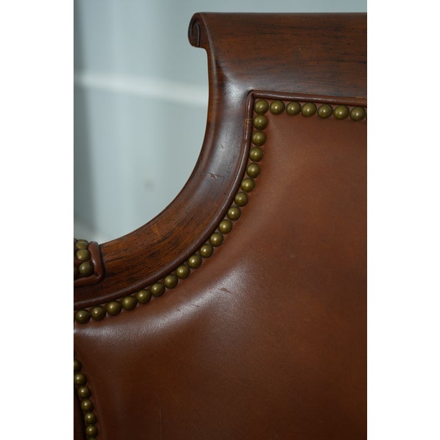 Set of 3 Hancock & Moore Leather Bar Counter Chairs For Sale - Image 16 of 18