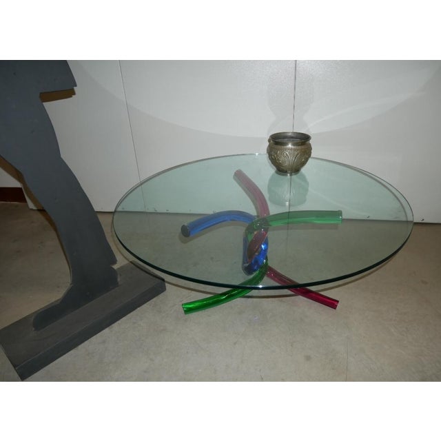Low Coffee Table in Murano Glass, 1970s For Sale - Image 13 of 14