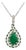 Natural Emerald Diamond Necklace 18" 14k Gold 5.6 TCW Certified For Sale
