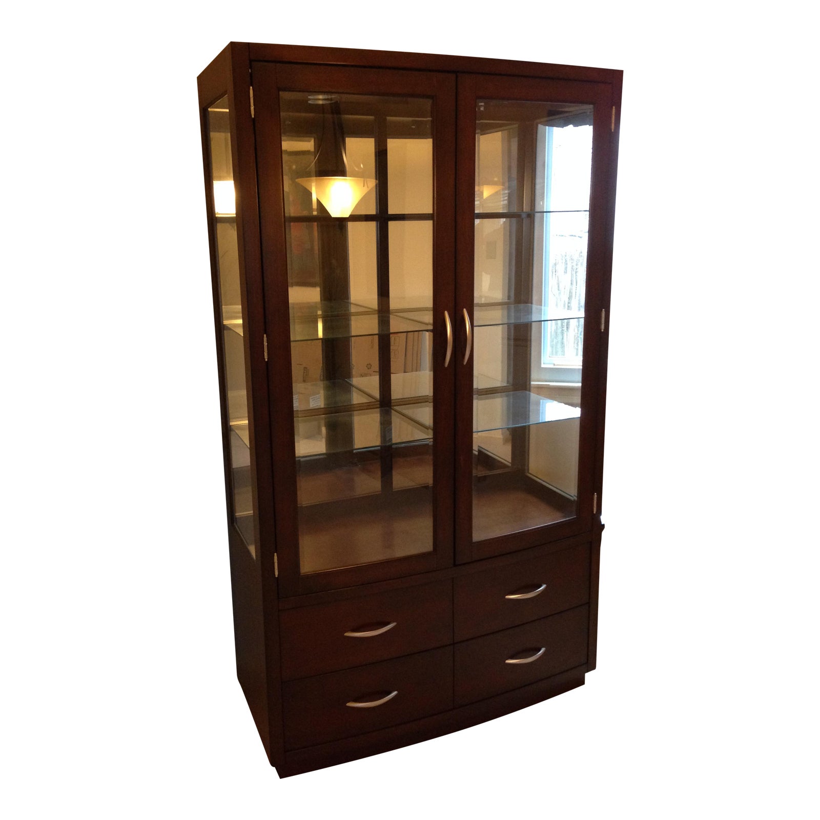 Kathy Ireland Bay Heights Curio Cabinet Chairish