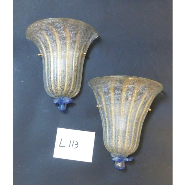 1960s Golden Shield Sconces, a Pair For Sale - Image 9 of 10