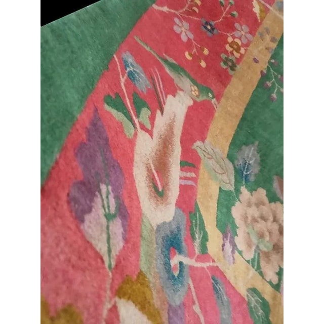 1920s Chinese Art Deco Carpet ( 8'10" x 11'6" - 270 x 350 ) For Sale - Image 4 of 5