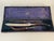 3 piece English antique stag horn set in original box by Christopher Johnson Sheffield. Comprises a serving knife, fork...