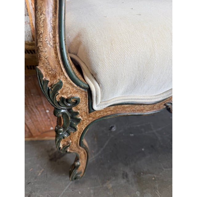 Brunschwig-Upholstered Long Mediterranean Benches, a Pair For Sale - Image 4 of 10