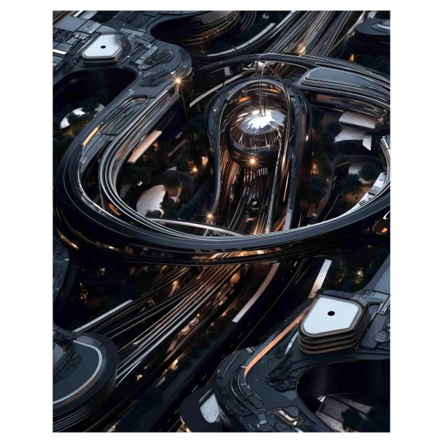 Kevin Abanto, Metallic Stream, Digital Print, 2023 For Sale