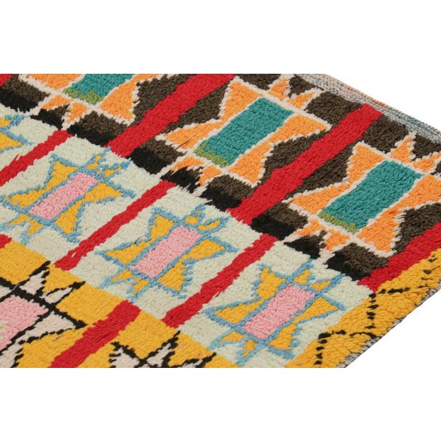 Rug & Kilim Vintage Moroccan Runner With Polychromatic Geometric Patterns, From Rug & Kilim For Sale - Image 4 of 7