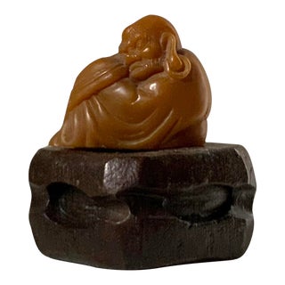 Antique Hardstone Reclining Buddha For Sale