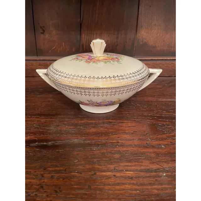 Mid 20th Century 22 Karat Covered Serving Bowl For Sale - Image 10 of 10