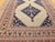 Vintage Persian Malayer Gallery Rug, Hand-Knotted Wool, Geometric Pattern, 5x10, Camehair & Navy For Sale - Image 9 of 13