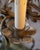 Pair Of Italian Candelabra 20th Century Silver-leaf Wrought Iron Foliate Lamps For Sale - Image 4 of 15
