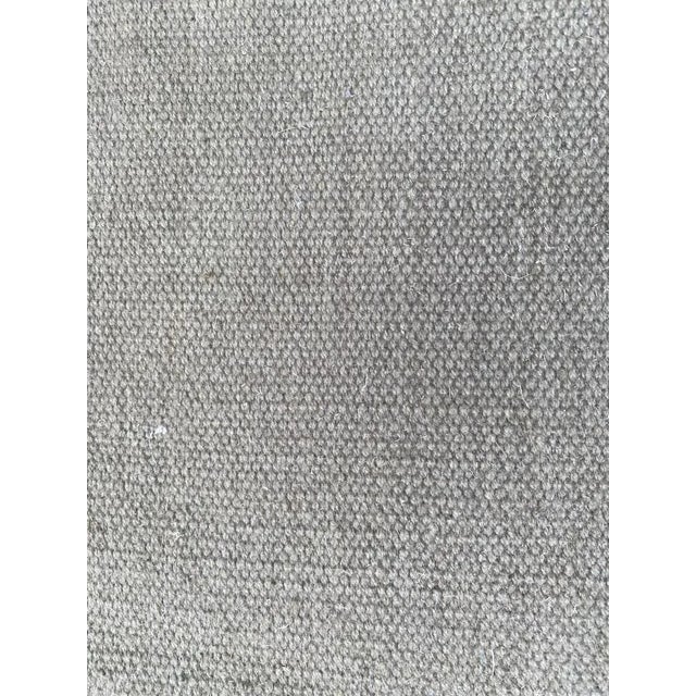 Khaki Vintage Indian Modern Khaki Color Flat Rug For Sale - Image 8 of 12