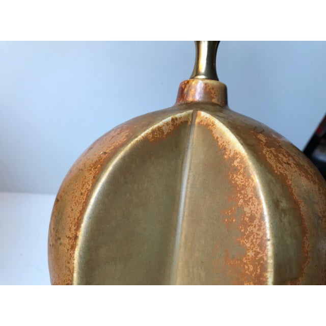 Mid-Century Modern Vintage Danish Ceramic Table Lamp by Heico Nietzsche for Søholm, 1970s For Sale - Image 3 of 13