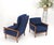 Danish Mid-Century Modern Teak Frames New Wool Upholstery Lounge Chairs Refinish - A Pair For Sale - Image 10 of 12