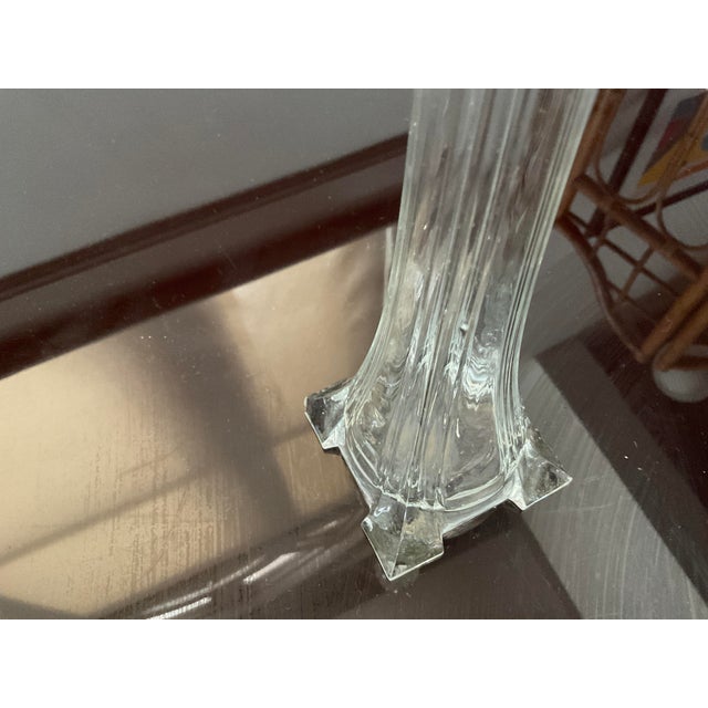 Transparent Glass Vase, Belgium, 1920's For Sale - Image 8 of 10
