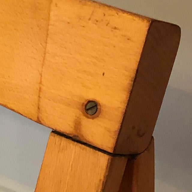 Aldo Jacober for Alberto Bazzani Wood Folding Chairs - Set of Four For Sale - Image 12 of 12