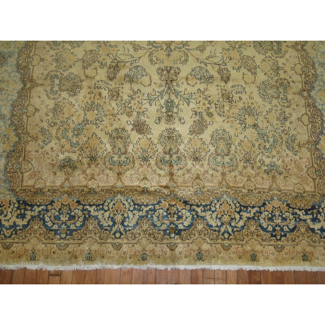 Late 20th Century Zabihi Collection Traditional Floral Persian Kirman Room Size Rug - 7'3" x 10'2" For Sale - Image 10 of 18