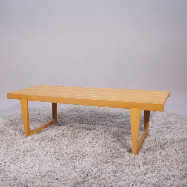 Swedish Bench in Oak by Yngvar Sandström for Nordiska Kompaniet, 1960s, in Very Good conditions. Designed 1960 to 1969...
