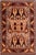Bohemian Kargahi 1980's Tan/Red Wool Rug - 6'9'' X 9'3'' For Sale - Image 9 of 10